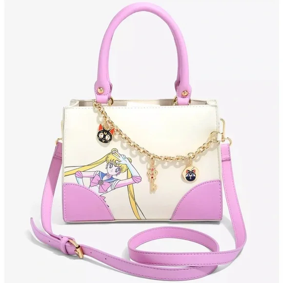 Sailor Moon Pink and White Handbag - Picture 1 of 8